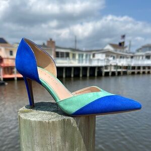 Kelly & Katie Blue and Green Heels